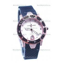 Ulysse Nardin Diver Pink Gold Watch in White Dial