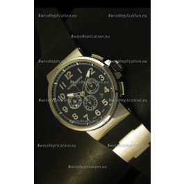 Ulysse Nardin Marine Chronograph Stainless Steel Black Arabic Dial - 1:1 Mirror Replica