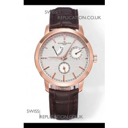 Vacheron Constantin Traditionnelle 83520 Rose Gold Pale Yellow Dial Super Clone Watch 