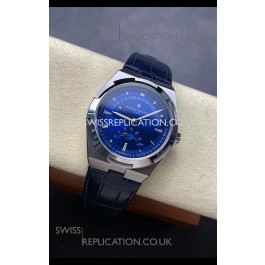 Vacheron Constantin Overseas True Moon Phase Steel Case Blue Dial Swiss Replica Watch 