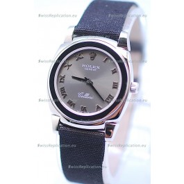 Rolex Cellini Cestello Ladies Swiss Watch in Grey Silver Face