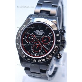 Rolex Cosmograph Project X Editions Black Out Daytona Swiss Replica Watch in Black Dial