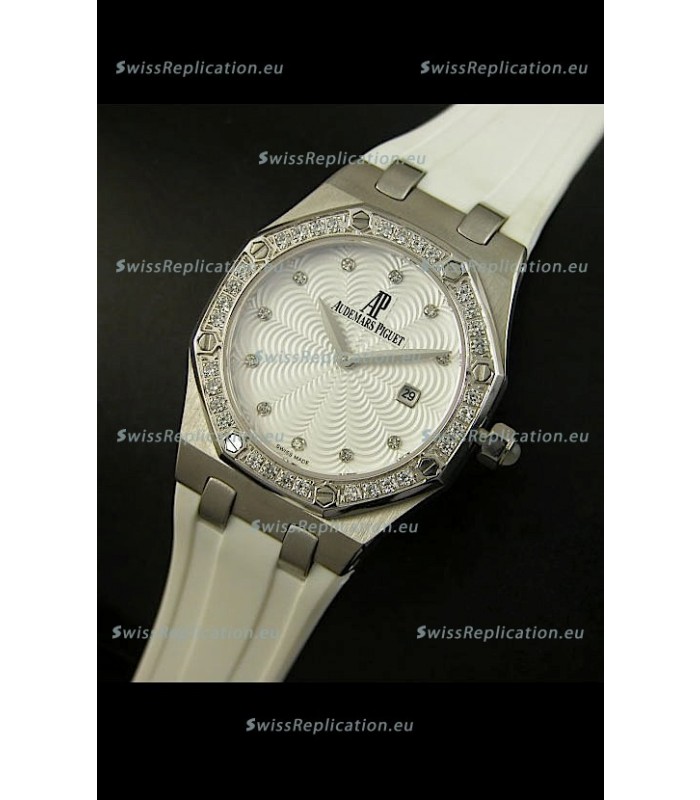Audemars Piguet Royal Oak Ladies Quartz Replica Watch in Steel Case