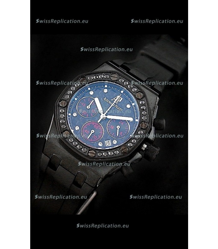 Audemars Piguet Royal Oak Offshore Lady Alinghi Swiss Watch in Blue Dial