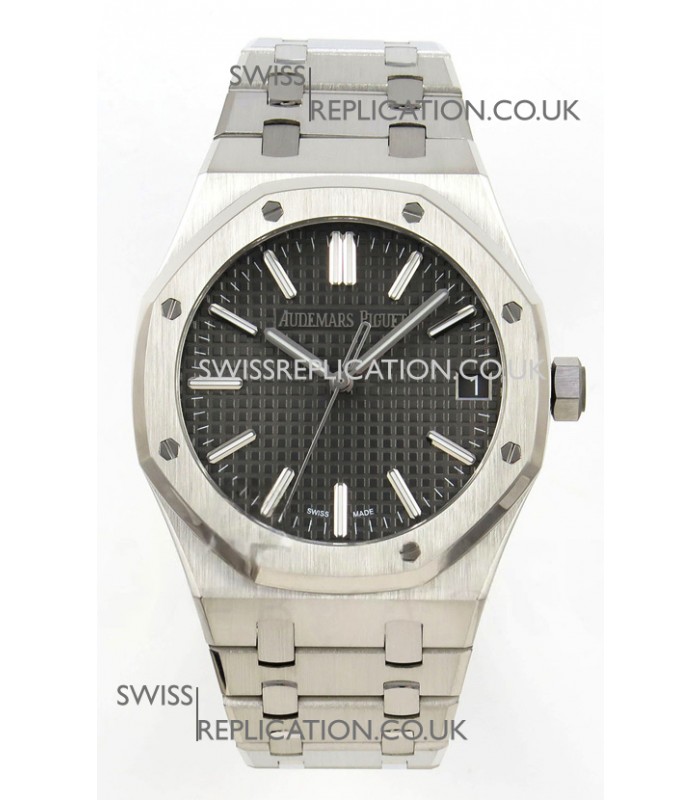 Royal Oak 15510 Grey Dial FREE SPRUNG MVMNT Super Clone Watch 