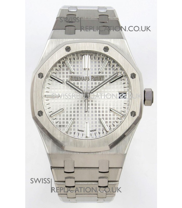 Royal Oak 15510 Steel Dial FREE SPRUNG MVMNT Super Clone Watch 