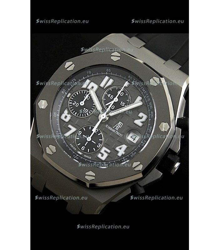 Audemars Piguet Chronopassion Titanium Swiss Watch - Secs hands at 12 O'Clock