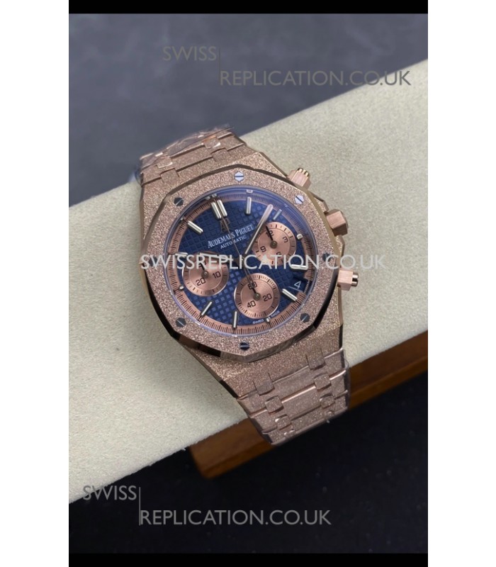 Royal Oak Chrono 26240 Frosted Rose Gold Super Clone Watch