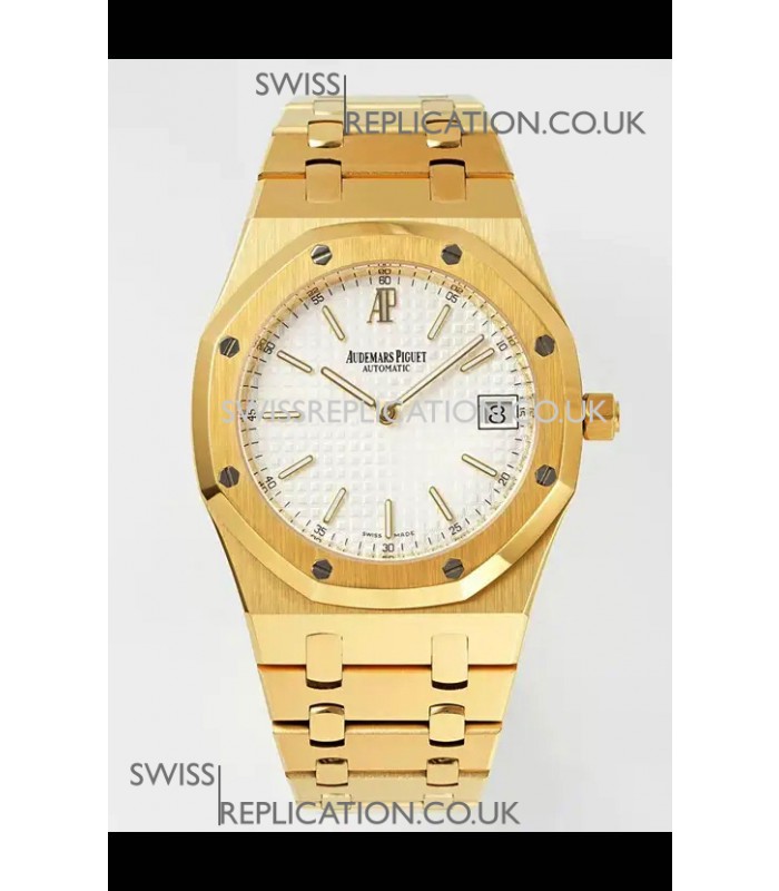 Royal Oak Jumbo 15202BA Yellow Gold Casing 39MM Super Clone Watch 