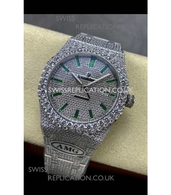 Royal Oak 15400 Iced Out Super Clone Edition 5 Super Clone Watch 