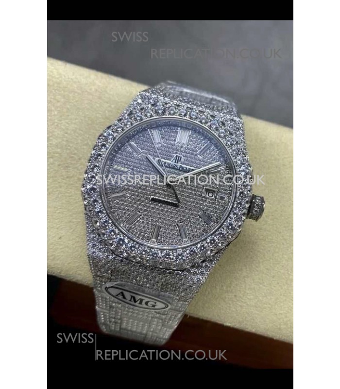 Royal Oak 15400 Iced Out Super Clone Edition 8 Super Clone Watch 