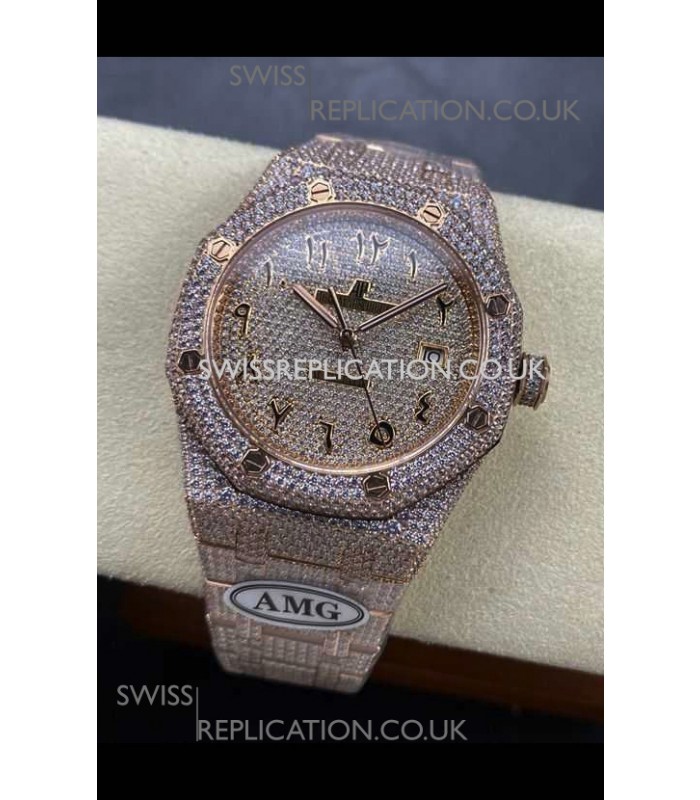 Royal Oak 15400 Iced Out Super Clone Edition 10 Super Clone Watch 