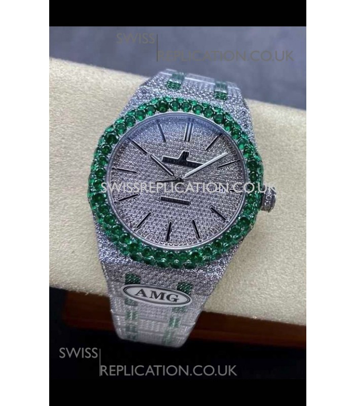 Royal Oak 15400 Iced Out Super Clone Edition 14 Super Clone Watch 