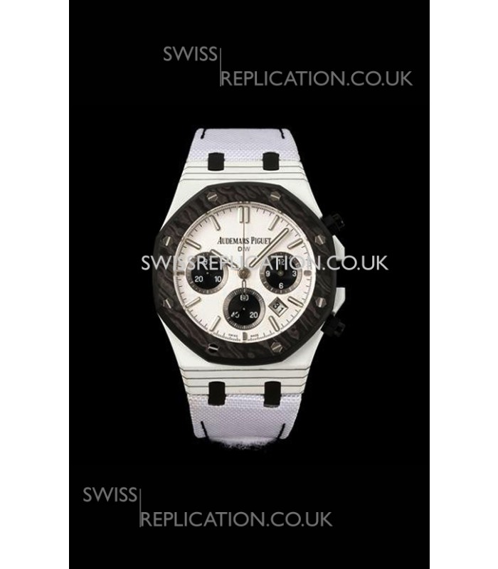 Royal Oak Black & White Voidline DiW 26240 Carbon NTPT Casing Super Clone Watch 