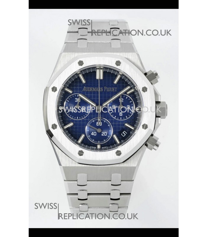 Royal Oak Chrono 26240 Blue Dial Steel Caing Super Clone Watch 