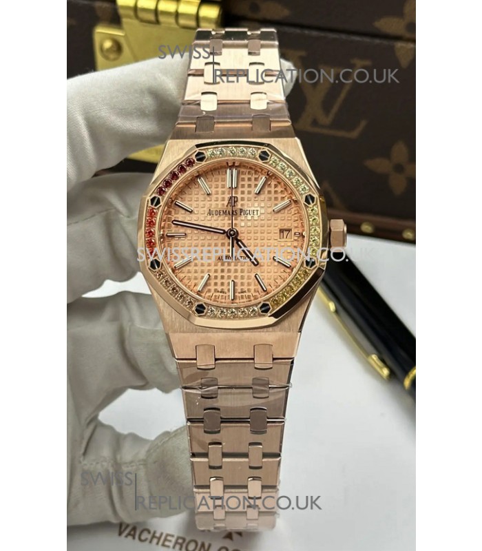 Royal Oak 37MM Champange Dial Watch in 3120 Movement Super Clone Watch 