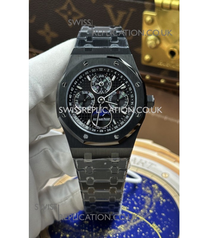 Royal Oak 26579CE Perpetual Calendar Black Ceramic Super Clone Watch 