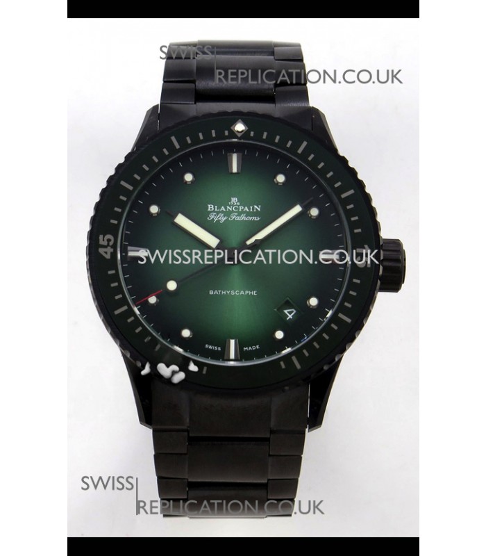 Blancpain Fifty Fathoms Ceramic Case Green Dial Super Clone Watch 