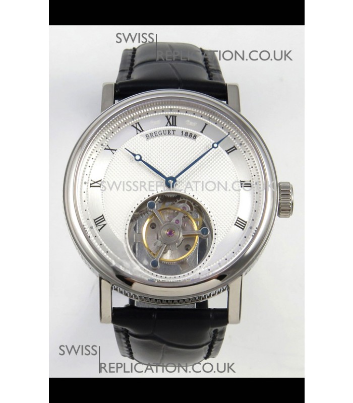 Breguet Classique Tourbillon Stainless Steel Roman Dial Super Clone Watch 