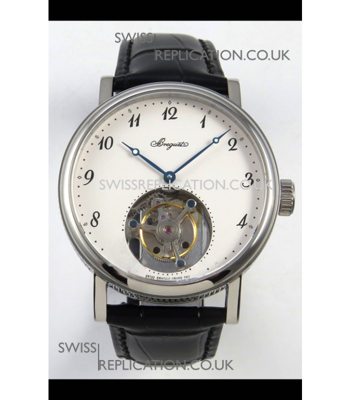 Breguet Classique Tourbillon Stainless Steel Numerals Dial Super Clone Watch 