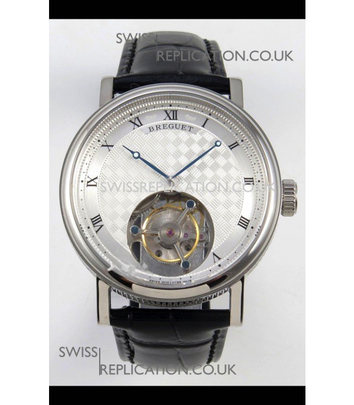 Breguet Classique Tourbillon Stainless Steel Roman Dial Super Clone Watch 