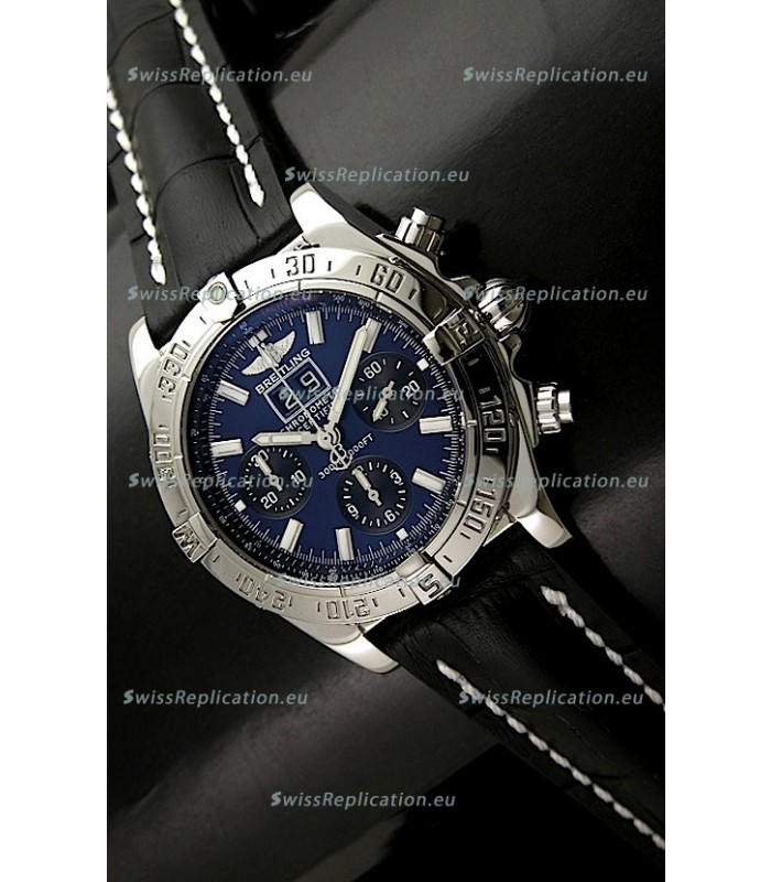Breitling Blackbird Swiss Replica Watch in Blue Dial - Mirror Replica Watch