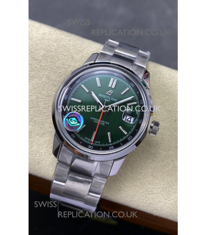 Top Time B31 38mm Green Dial Steel Strap Super Clone Watch 