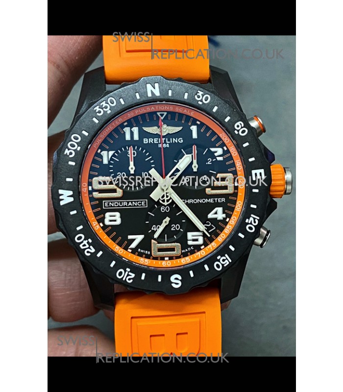 Breitling Endurance PRO 44 Orange Strap Swiss Quartz Replica Watch