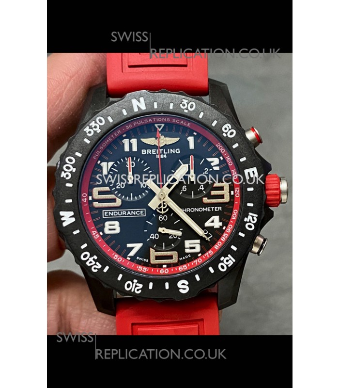 Breitling Endurance PRO 44 Red Strap Swiss Quartz Replica Watch