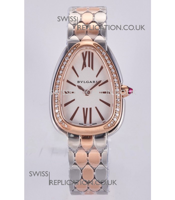 Serpenti Seduttori in Two Tone Rose Gold Casing Super Clone Watch