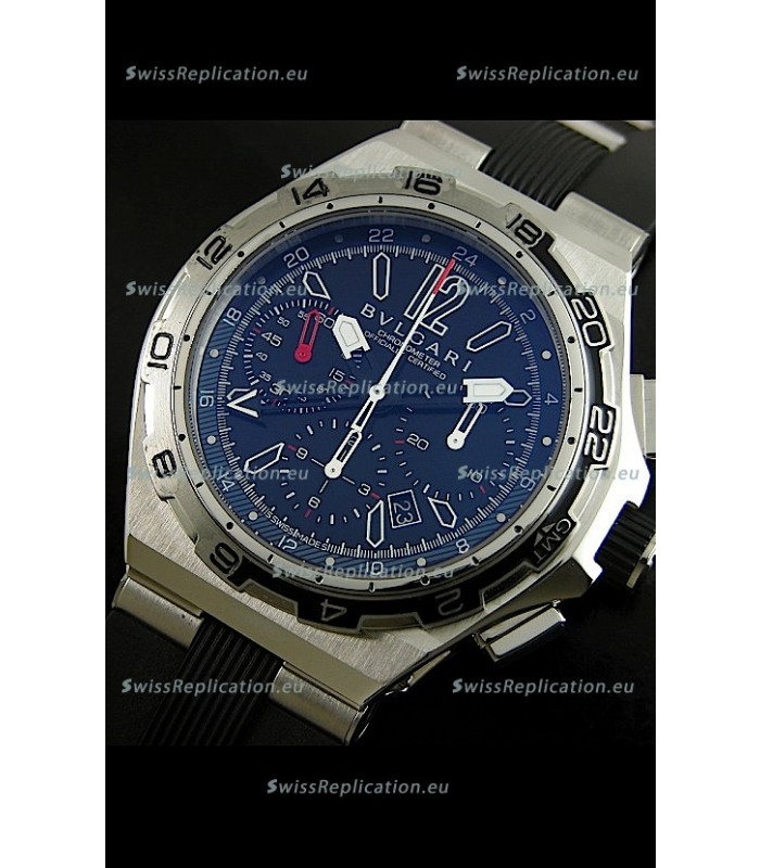 Bvlgari Diagono Professional Swiss Replica Watch in Black Dial