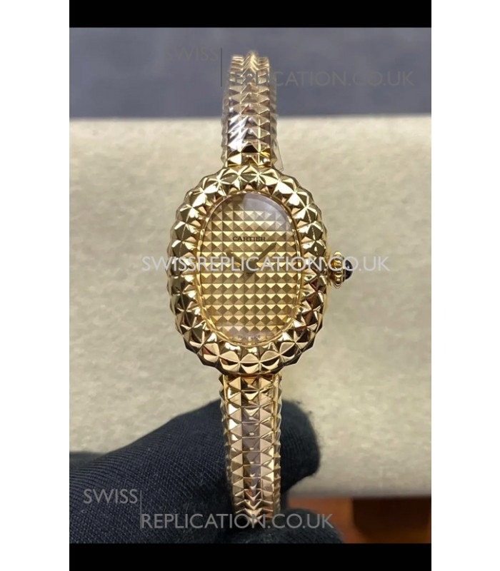 Baignoire De Cartier Yellow Gold Super Clone Quartz Replica Watch