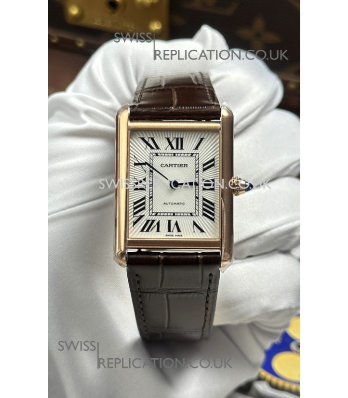 Cartier Tank Louis Automatic 27mm in Yellow Gold Super Clone Watch 
