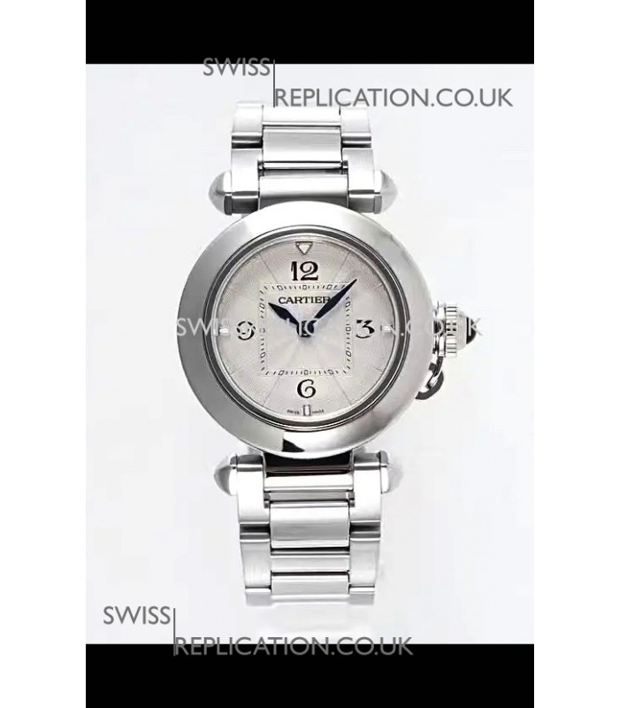 Pasha De Cartier Steel Casing Watch 30MM Super Clone Watch 