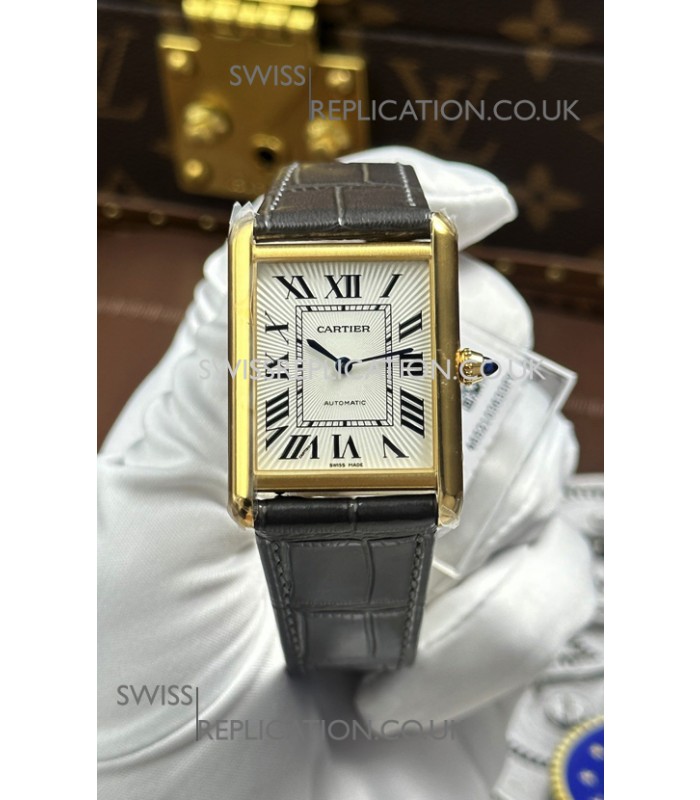 Cartier Tank Louis Automatic 27mm in Yellow Gold Super Clone Watch 