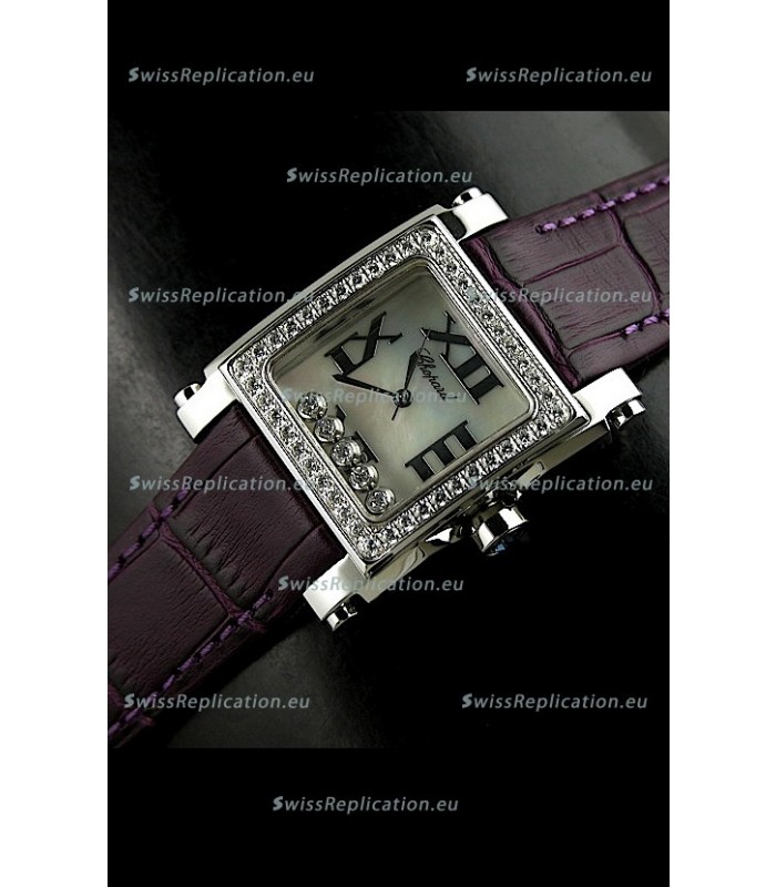 Chopard Happy Sport Swiss Replica Watch in Shell White Dial