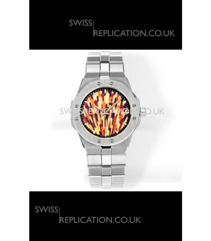 Chopard Alpine Eagle Stainless Steel Fiery Dial Super Clone Replica Watch