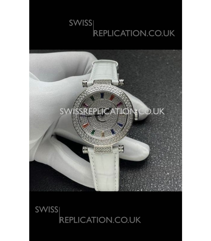 Franck Muller Double Mystery Swiss Quartz Watch in Steel Casing
