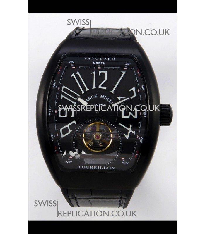 Franck Muller V45 Tourbillon Black DLC Super Clone Watch 