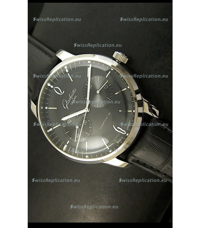 Glashuette Senator Japanese Replica Watch in Black Dial