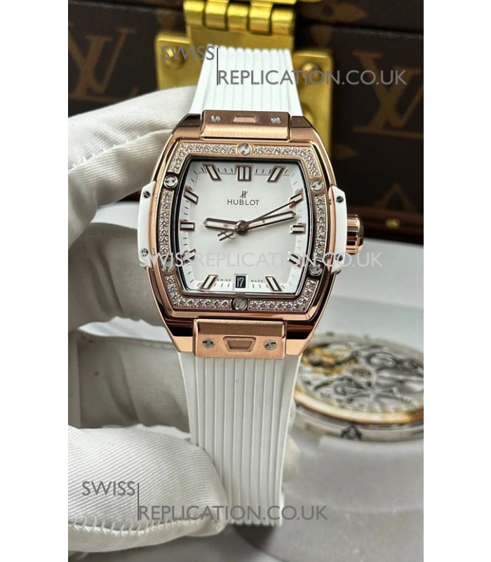 Hublot Spirit of Big Bang Rose Gold White Dial 39MM Super Clone Watch 