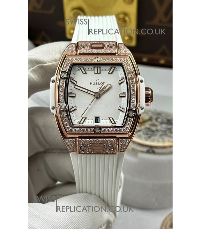 Hublot Spirit of Big Bang Rose Gold White Dial 39MM Super Clone Watch 