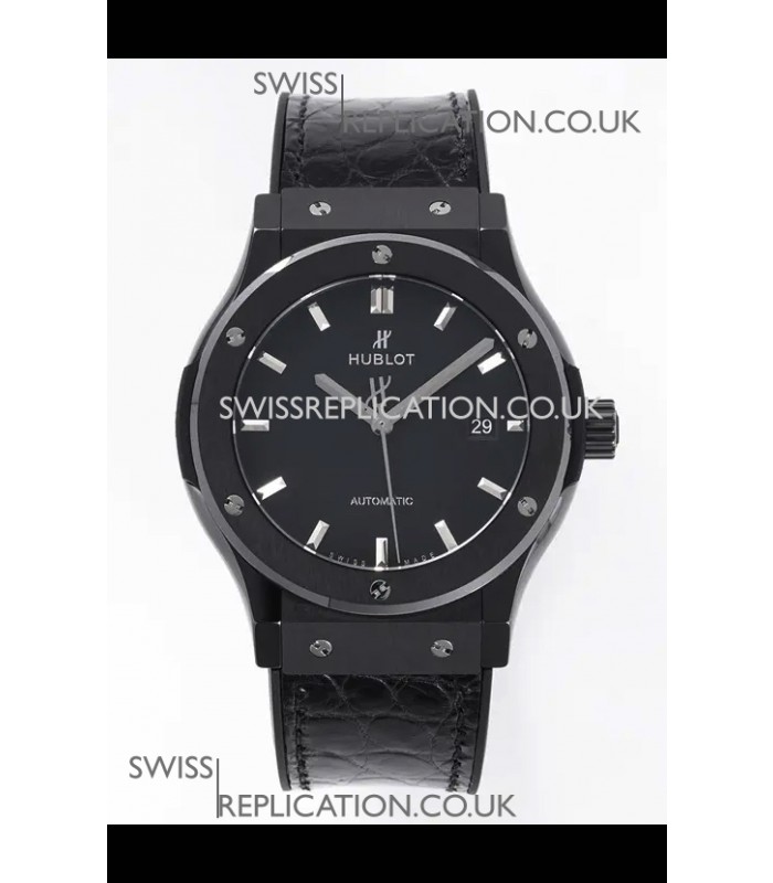 Hublot Classic Fusion Ceramic Casing Black Dial Super Clone Watch 42MM