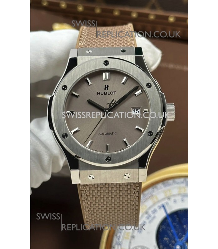 Hublot Classic Fusion Titanium Taupe Dial 42MM Super Clone Watch 