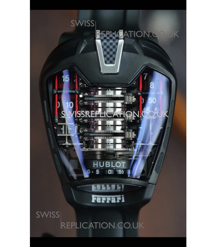 Hublot MP-05 La Ferrari Black DLC Titanium Casing Hyper Clone Watch 