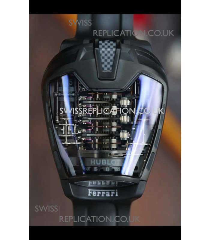 Hublot MP-05 La Ferrari Black Titanium Casing Hyper Clone Watch 