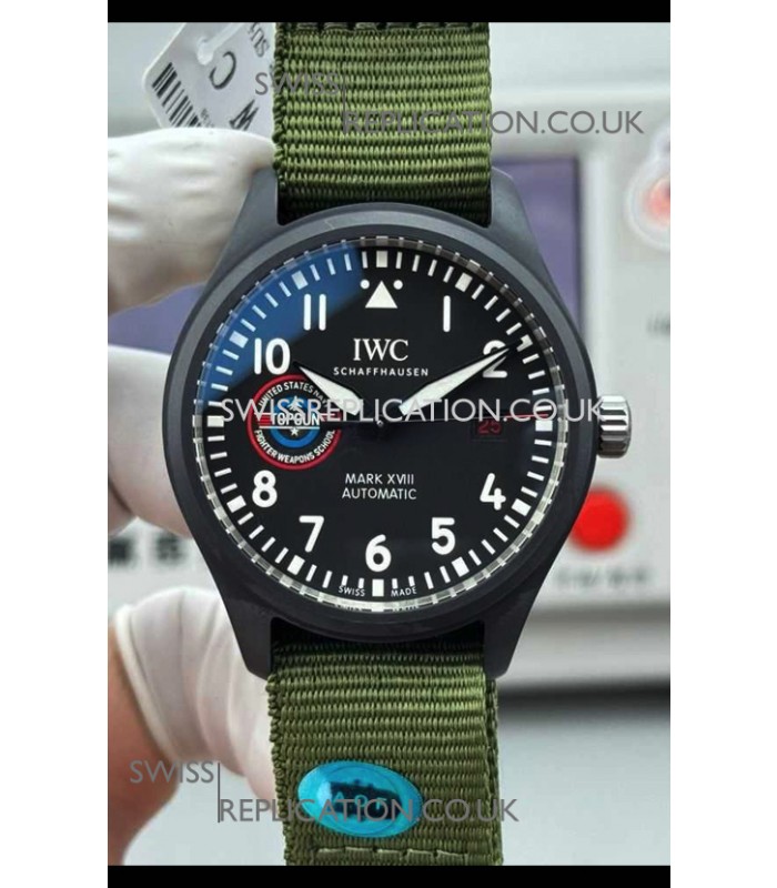 IWC PILOT'S Watch Mark XVIII Top Gun Ceramic Case Super Clone Watch 