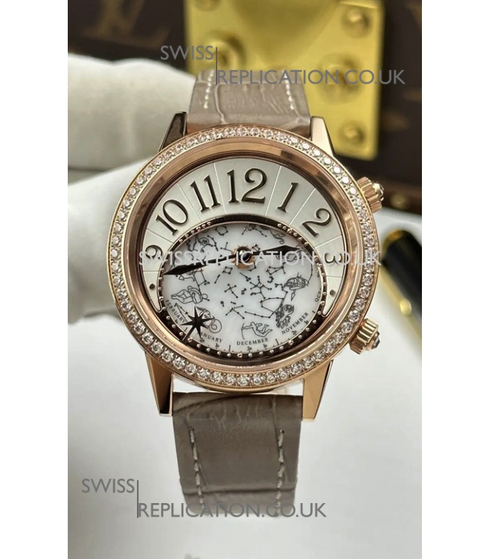 Jaeger-LeCoultre Rendez-Vous Rose Gold Super Clone Watch 