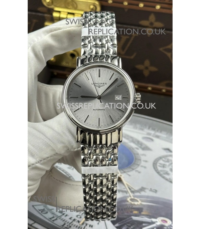 Longines Présence Automatic Steel Dial 39MM Super Clone Watch 