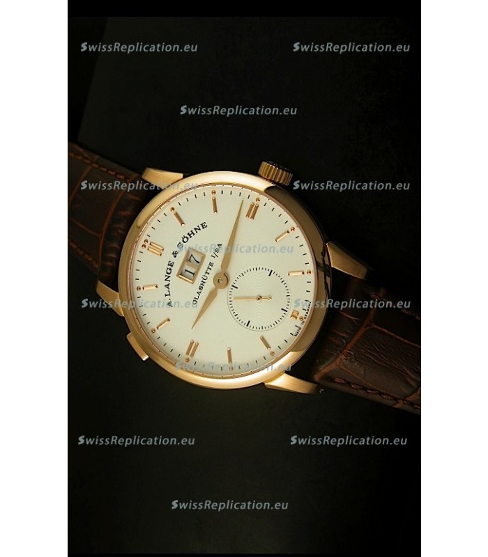 A.Lange & Sohne Reguliert Manual Handwind Watch in Pink Gold Case
